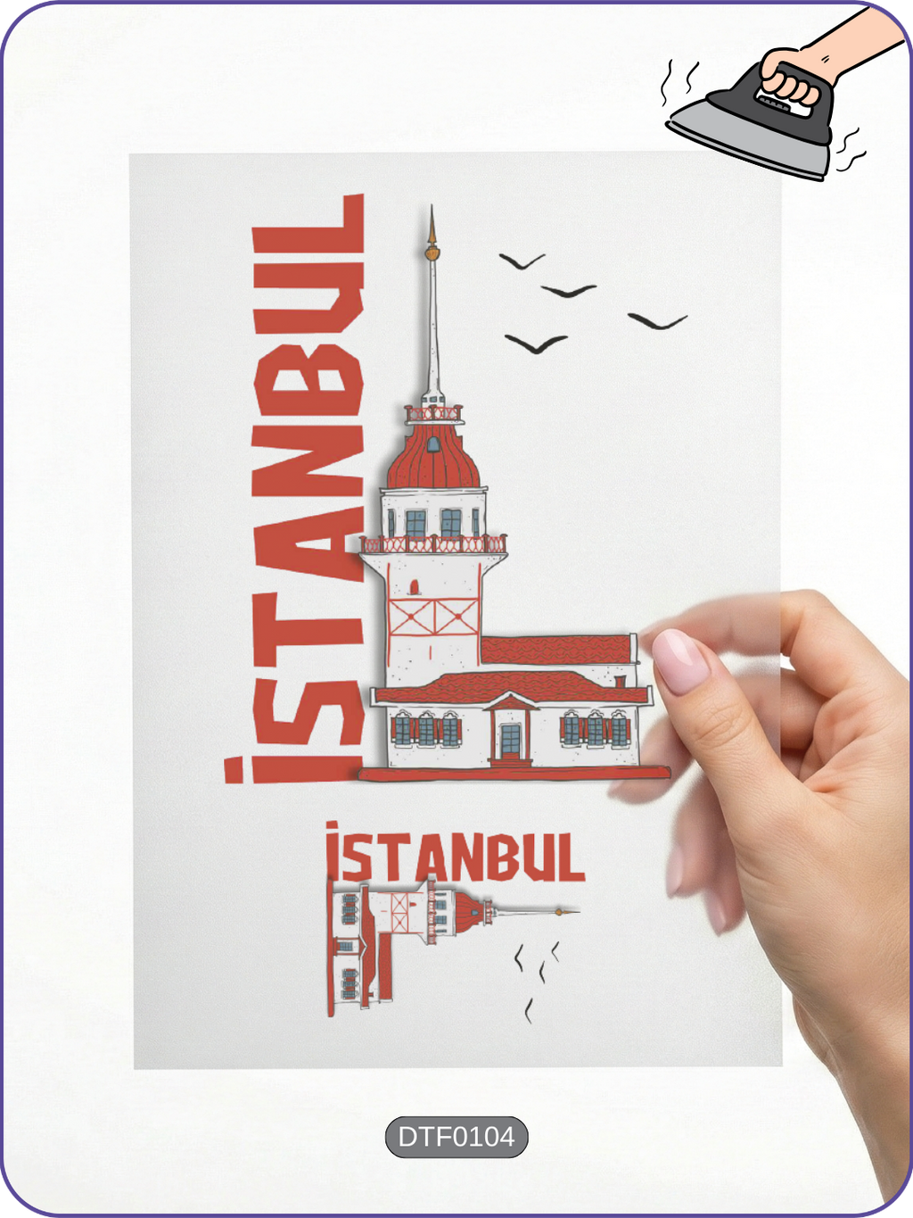 İstanbul Şehir DTF Transfer Kağıdı A4 - Ütüyle Yapıştır