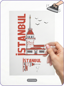 İstanbul Şehir DTF Transfer Kağıdı A4 - Ütüyle Yapıştır