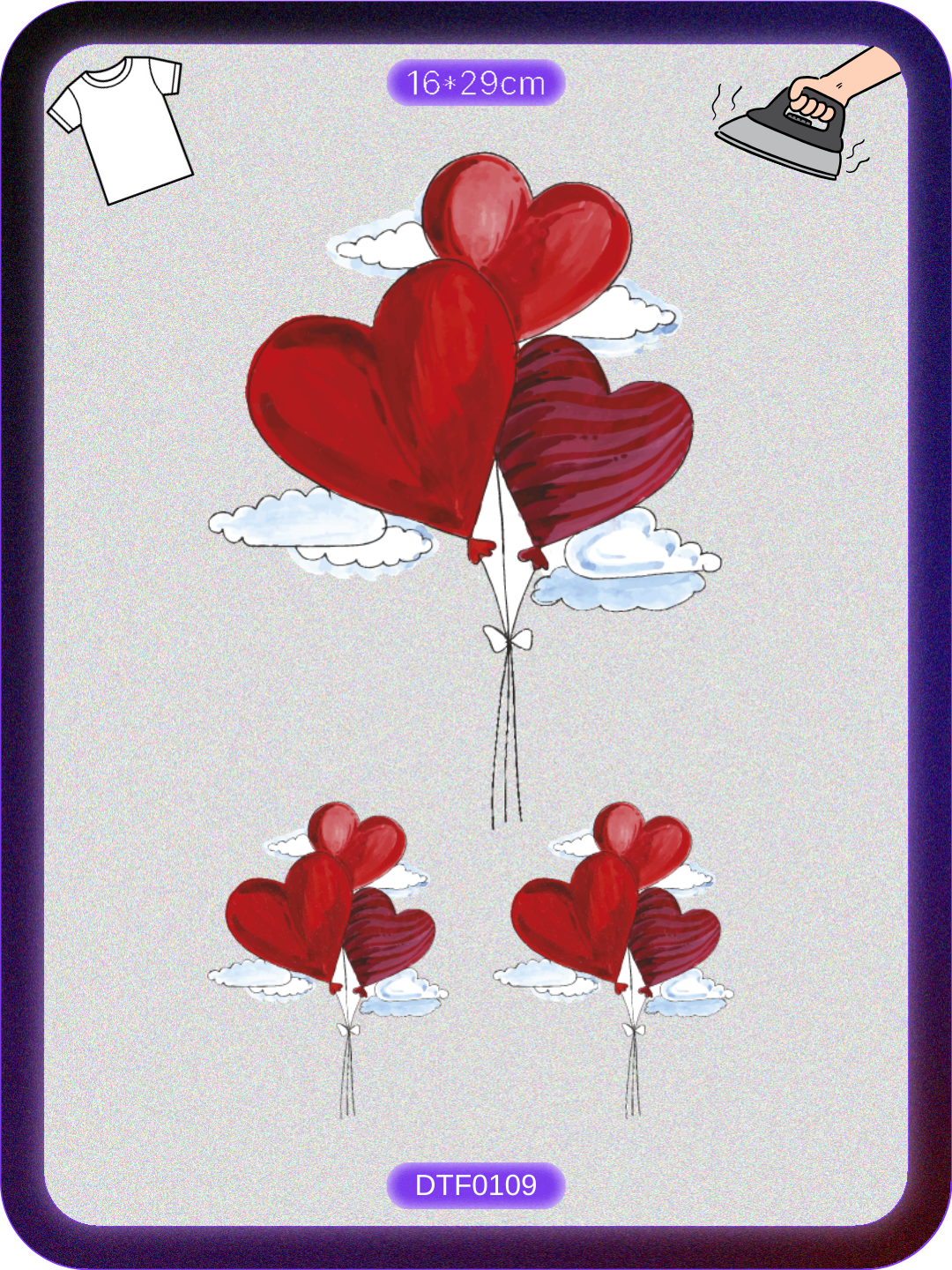 Sevgililer Günü 1 DTF Transfer Kağıdı A4 - Ütüyle Yapıştır Ürün ana görseli