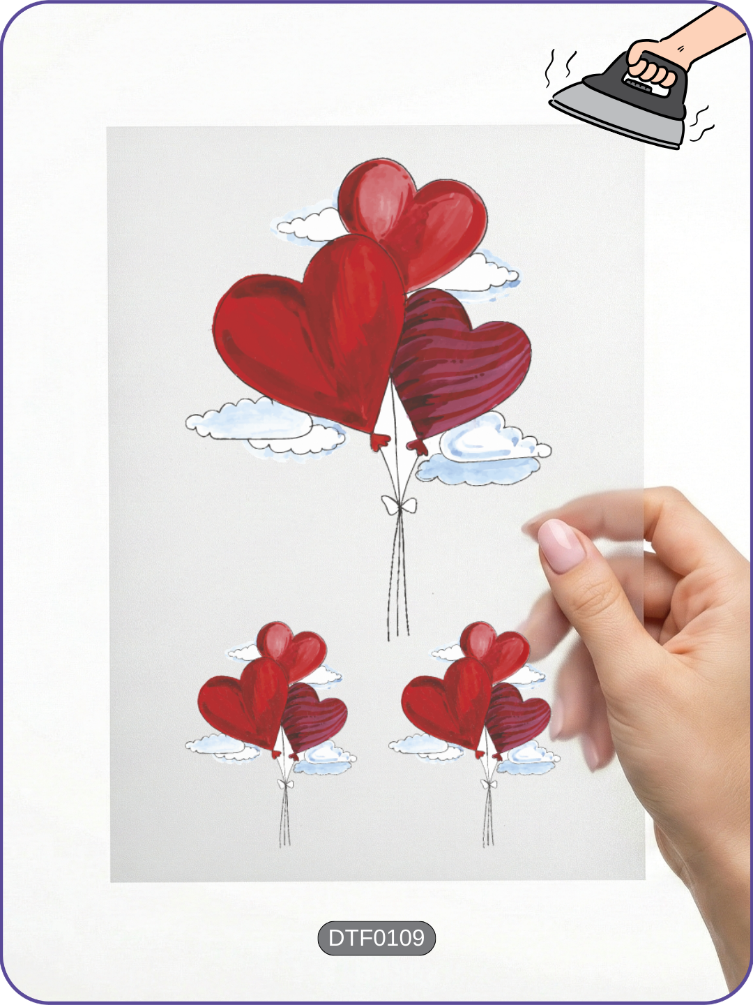 Sevgililer Günü 1 DTF Transfer Kağıdı A4 - Ütüyle Yapıştır Ürün ana görseli