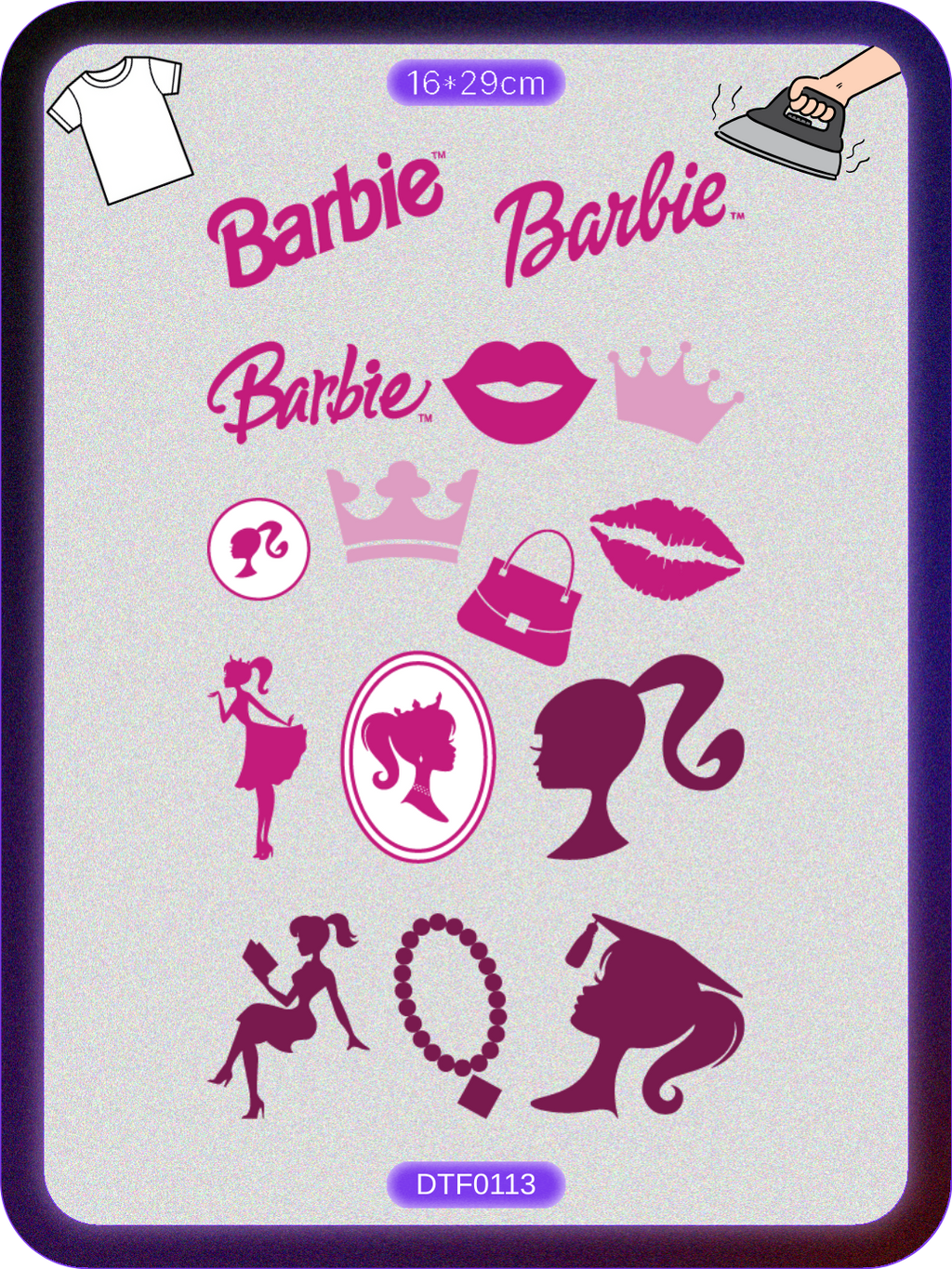 Barbie 1 DTF Transfer Kağıdı A4 - Ütüyle Yapıştır