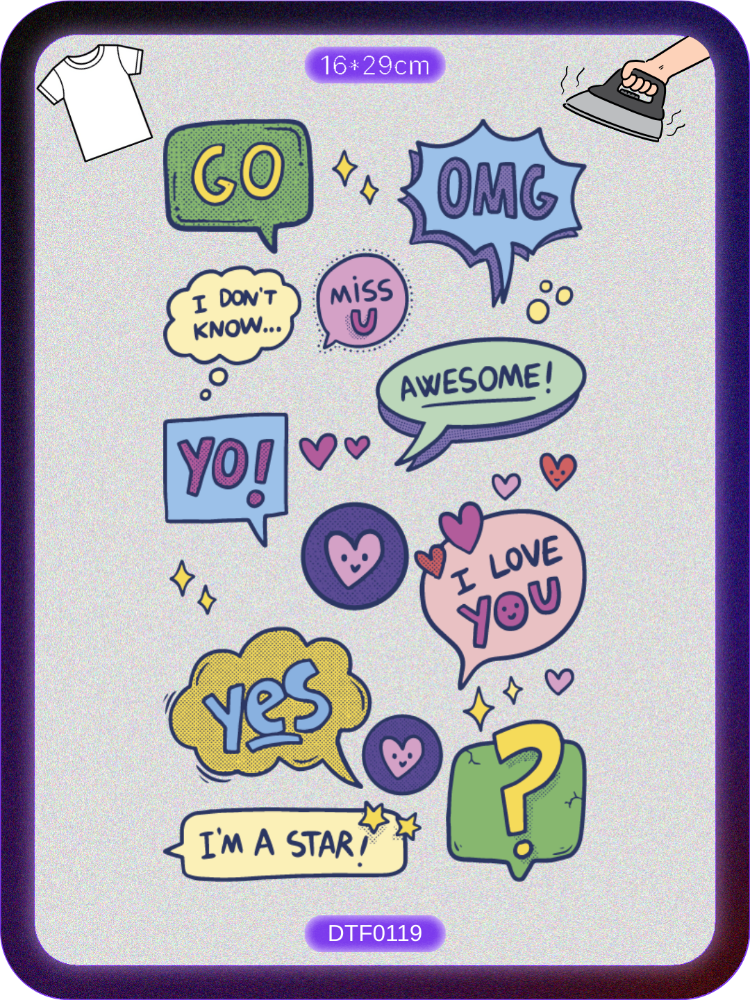 Sweet Sticker DTF Transfer Paper A4 - Iron On Main image