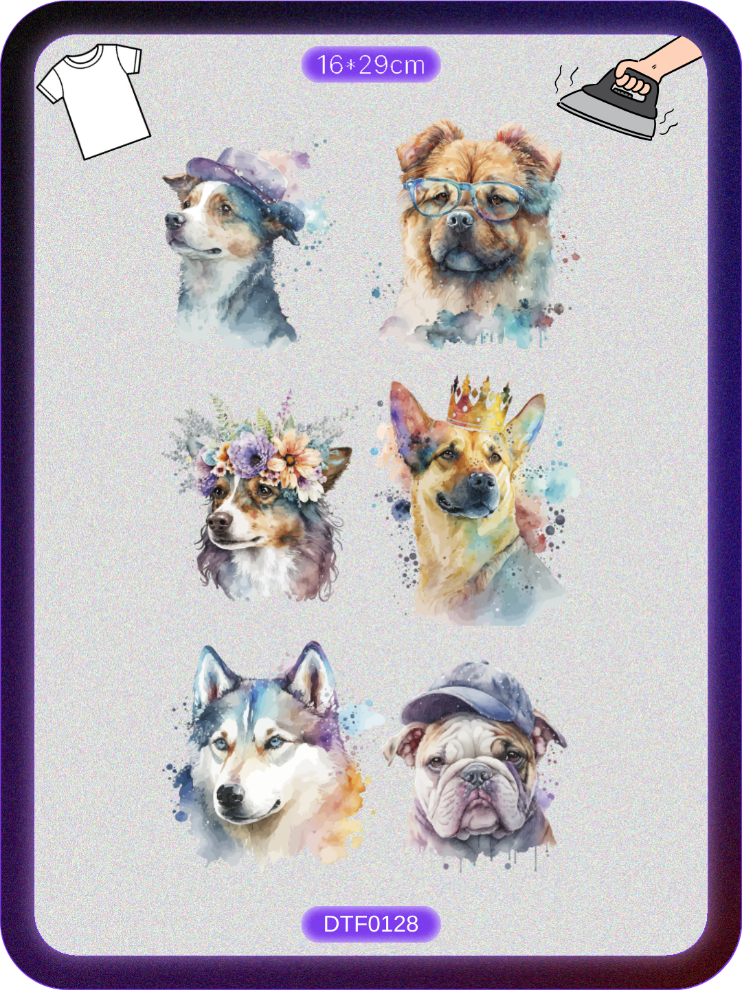 Tatlı Hayvanlar 6 DTF Transfer Kağıdı A4 - Ütüyle Yapıştır Ürün ana görseli