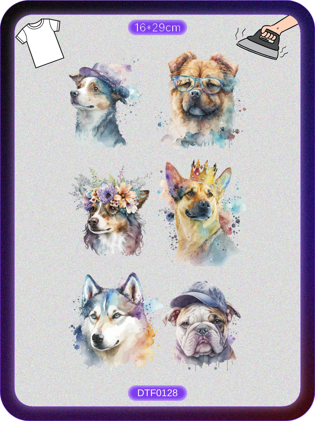 Tatlı Hayvanlar 6 DTF Transfer Kağıdı A4 - Ütüyle Yapıştır