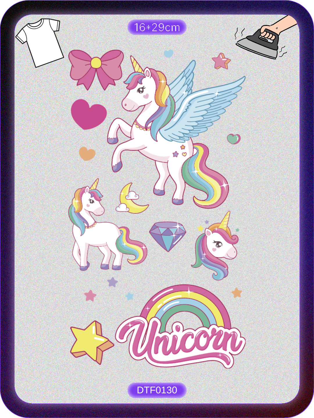Unicorn 3 DTF Transfer Kağıdı A4 - Ütüyle Yapıştır