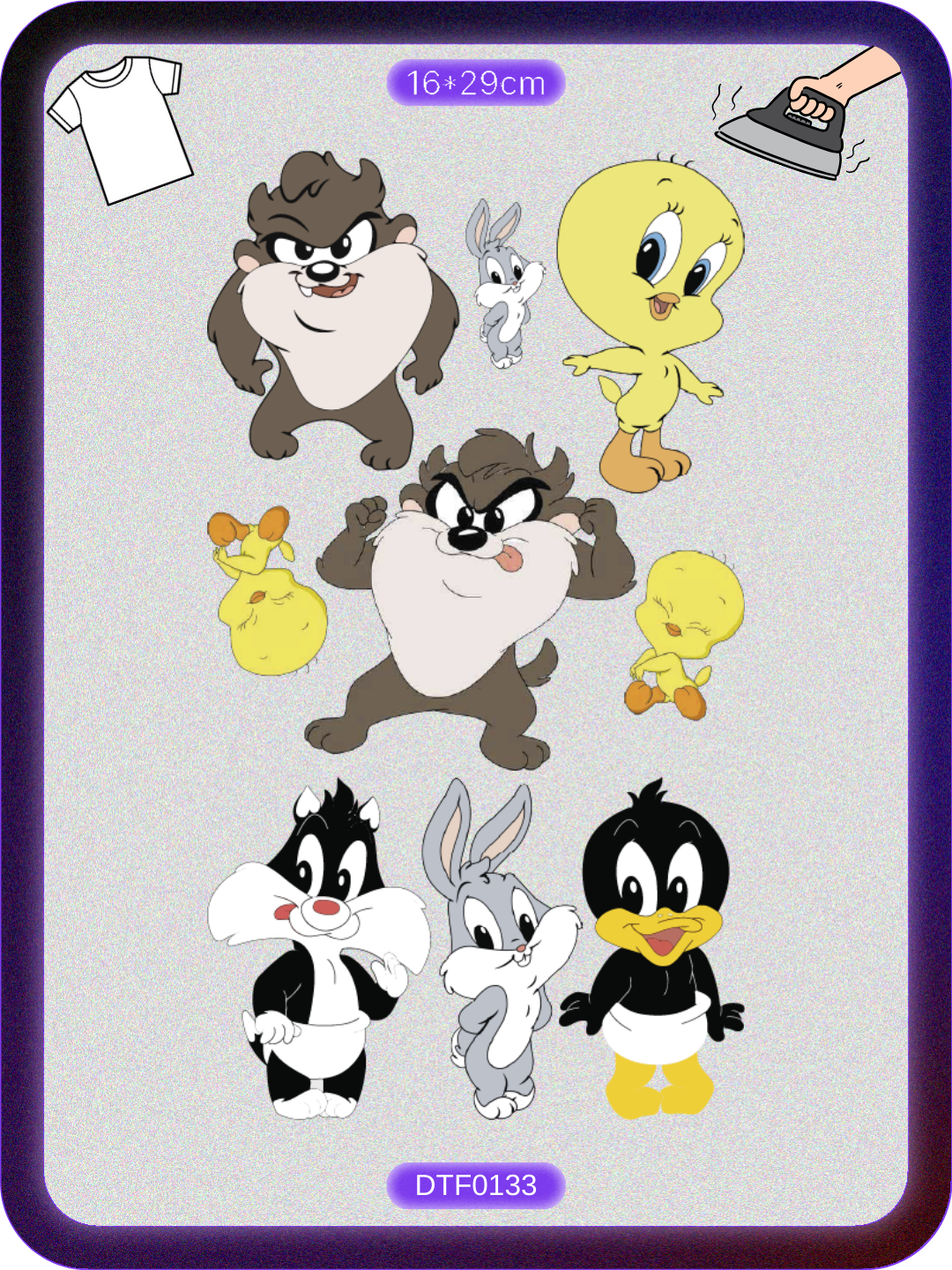 Bebek Çizgi Film DTF Transfer Kağıdı A4 - Ütüyle Yapıştır Ürün ana görseli