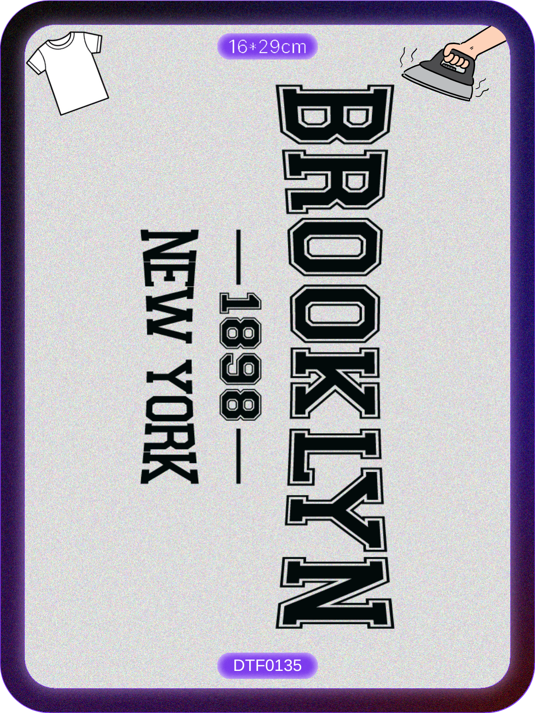 Brooklyn Şehir 1 DTF Transfer Kağıdı A4 - Ütüyle Yapıştır Ürün ana görseli