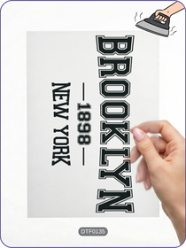 Brooklyn Şehir 1 DTF Transfer Kağıdı A4 - Ütüyle Yapıştır