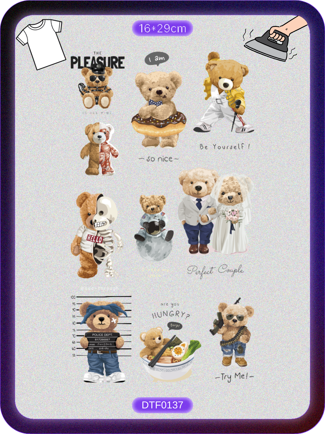 Teddy Ayıcık 2 DTF Transfer Kağıdı A4 - Ütüyle Yapıştır Ürün ana görseli