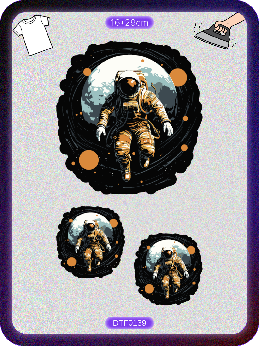 Astronot 6 DTF Transfer Kağıdı A4 - Ütüyle Yapıştır