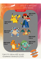 Pokemon Pikachu 2 DTF Transfer Kağıdı A4 - Ütüyle Yapıştır