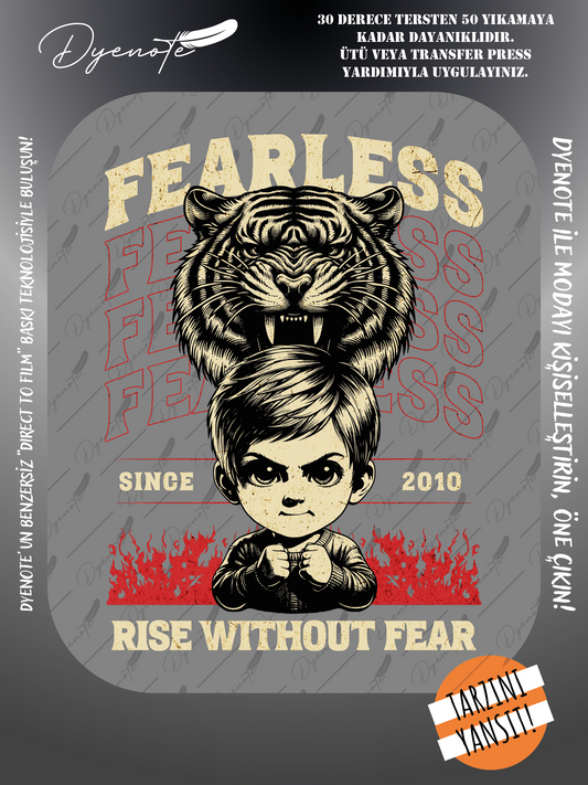 Sokak Giyim Fearless Baskı - Ütüyle Yapıştır - 20x29 CM