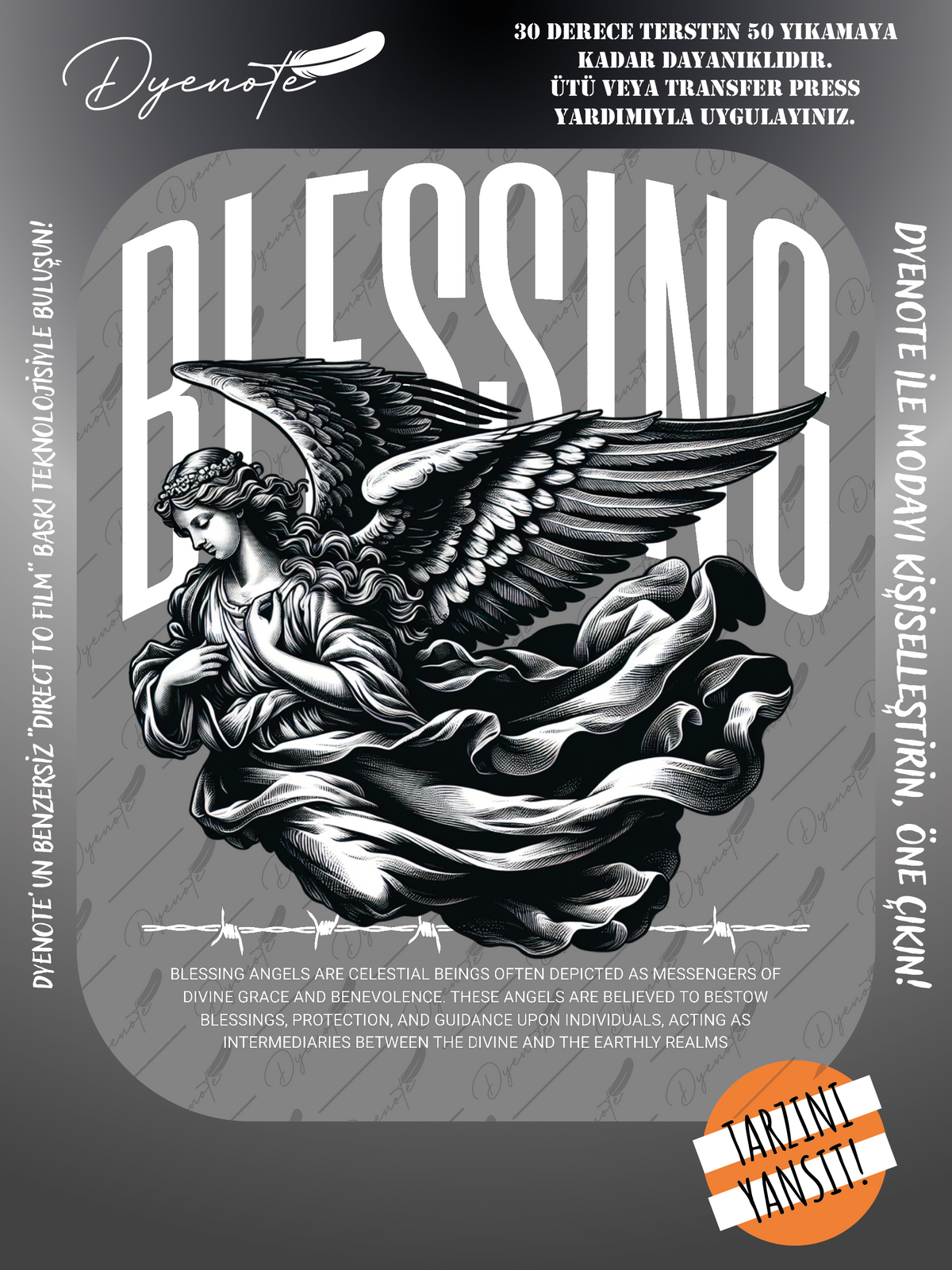 Sokak Giyim Blessing Baskı - Ütüyle Yapıştır - 20x29 CM