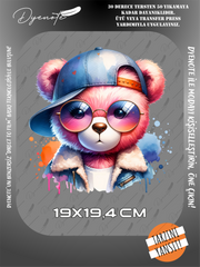 Renkli Ayıcık Teddy Bear Baskı 2 - Ütüyle Yapıştır - 19x19,4 CM