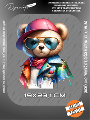 Renkli Ayıcık Teddy Bear Baskı 3 - Ütüyle Yapıştır - 19x23,1 CM