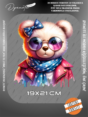 Renkli Ayıcık Teddy Bear Baskı 6 - Ütüyle Yapıştır - 19x21 CM