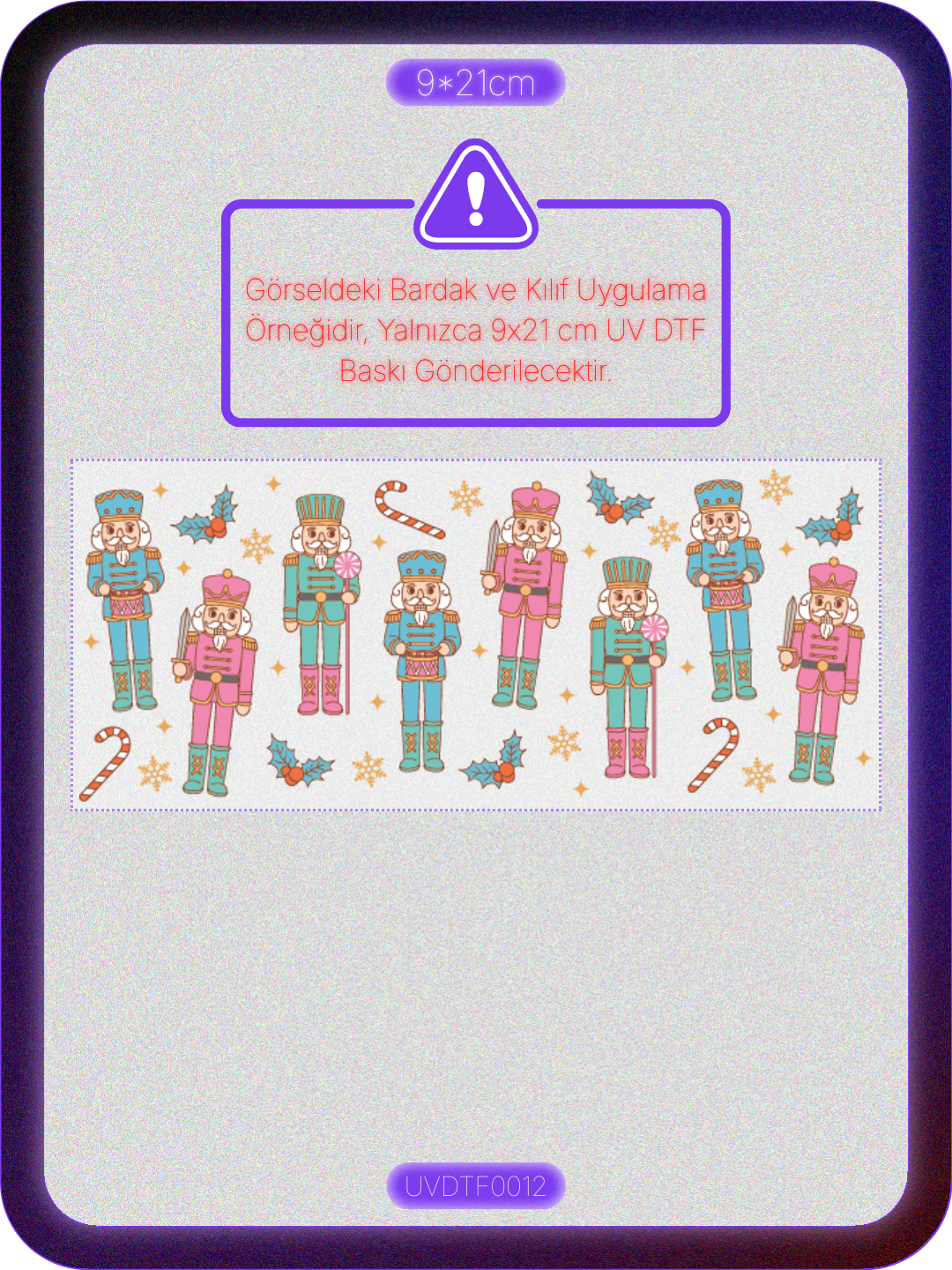 Nut Cracker | Kristal Transfer UV-DTF Kabartmalı Baskı