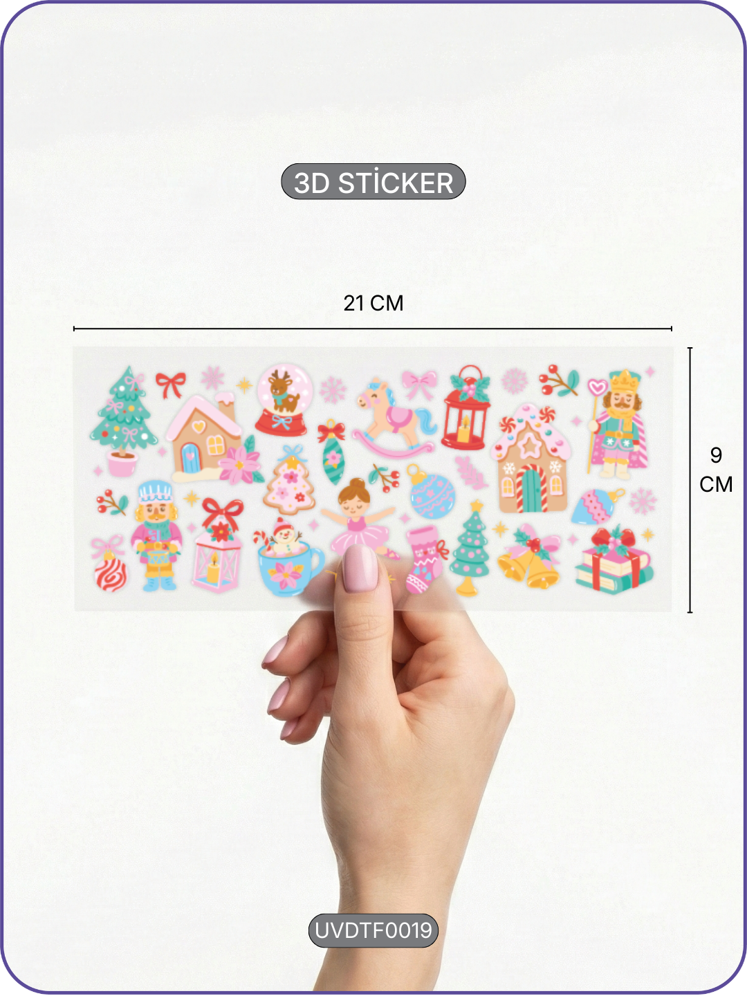 Nut Cracker | Kristal Transfer UV-DTF Kabartmalı Baskı Ürün ana görseli