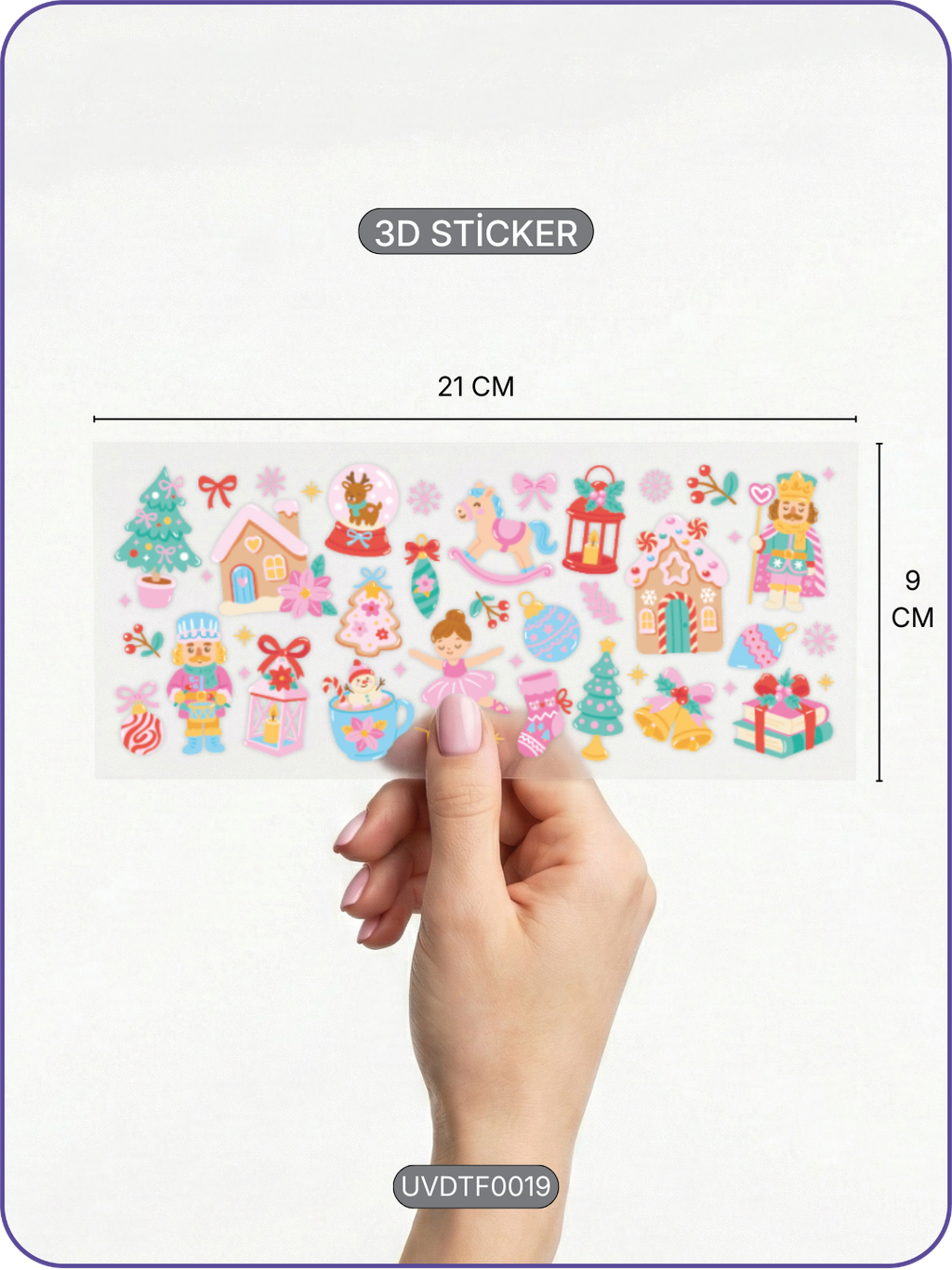 Nut Cracker | Kristal Transfer UV-DTF Kabartmalı Baskı