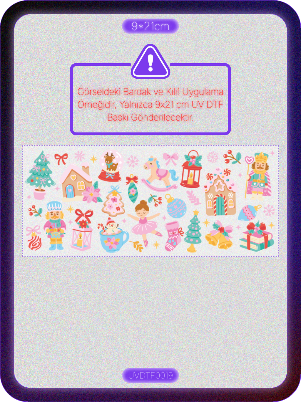 Nut Cracker | Kristal Transfer UV-DTF Kabartmalı Baskı