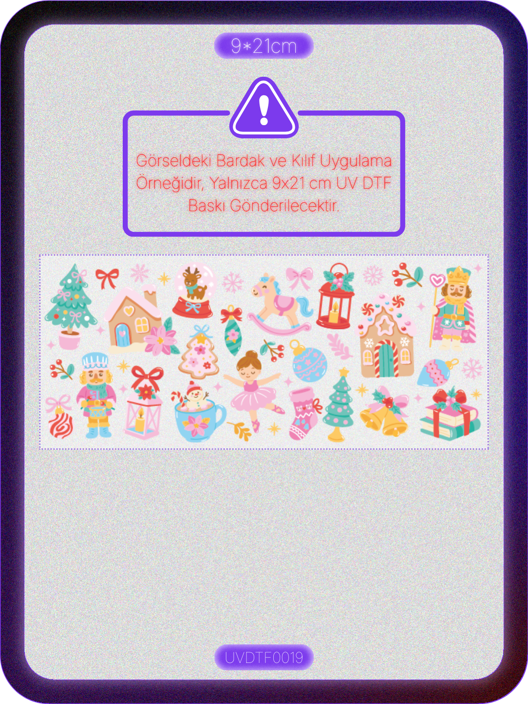 Nut Cracker | Kristal Transfer UV-DTF Kabartmalı Baskı