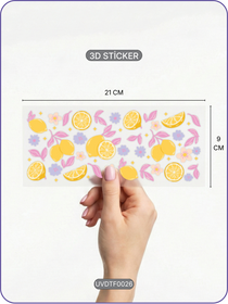 Limon | Kristal Transfer UV-DTF Kabartmalı Baskı