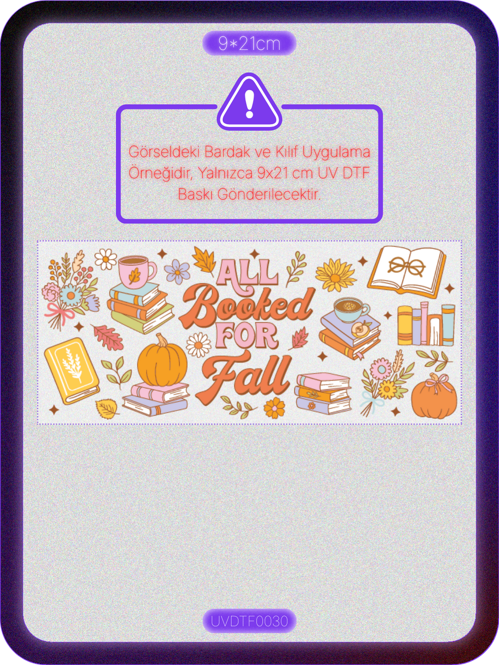Kitaplar | Kristal Transfer UV-DTF Kabartmalı Baskı