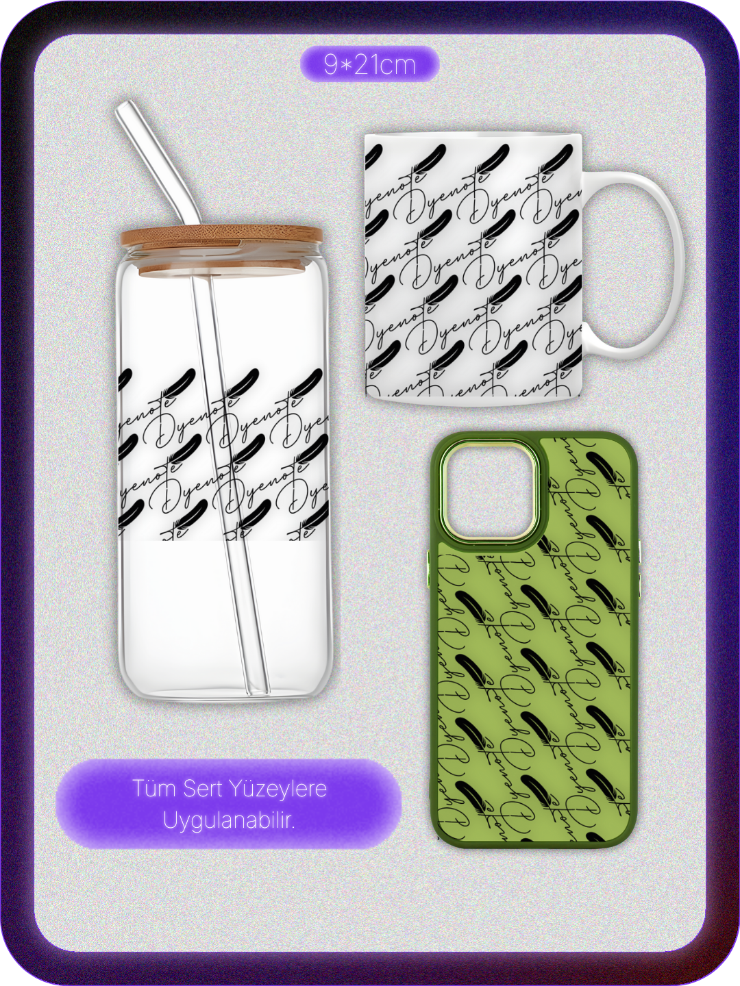 Bal Kabağı | Kristal Transfer UV-DTF Kabartmalı Baskı