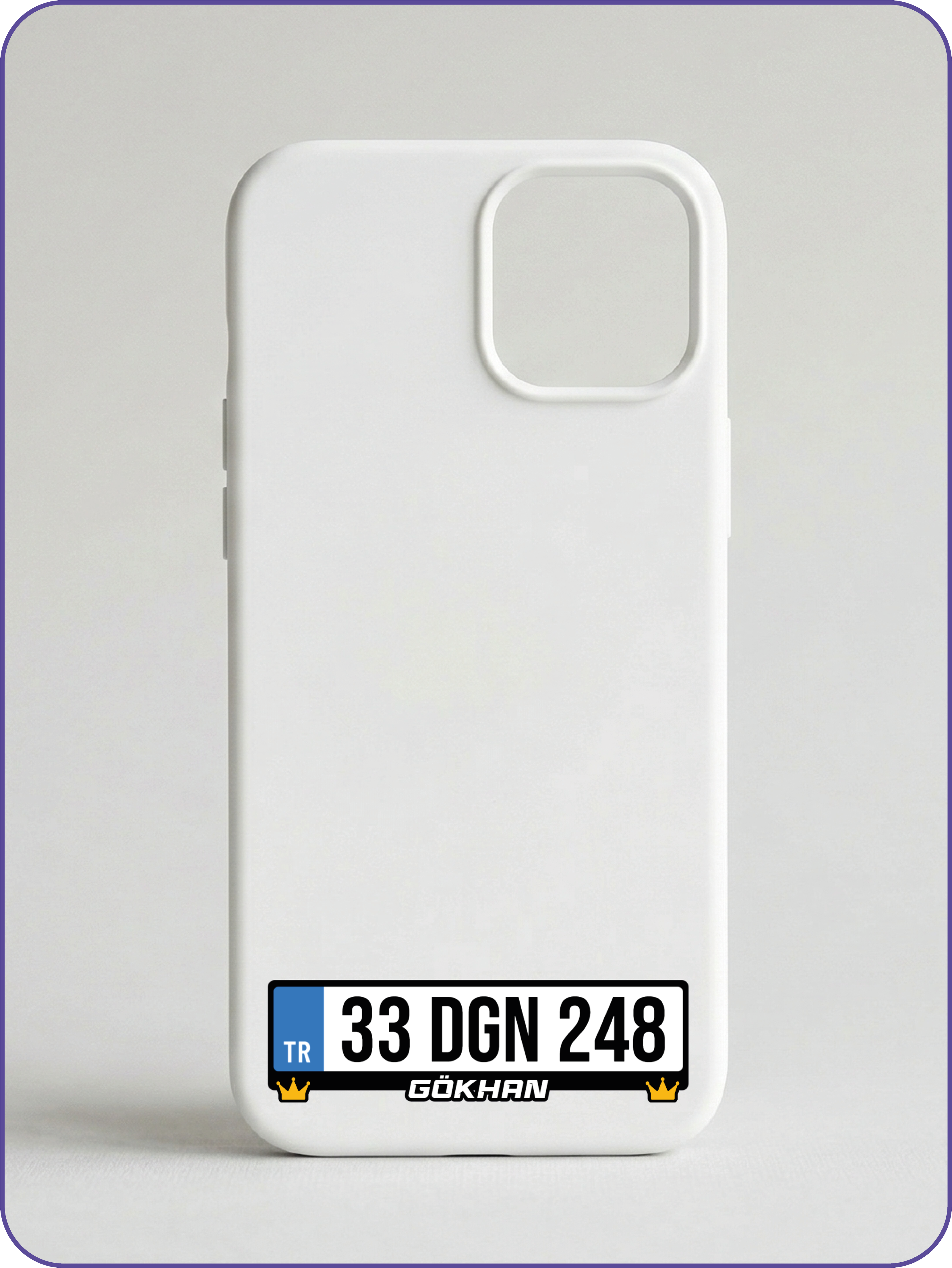 Kişiye Özel Mini Plakalık Sticker