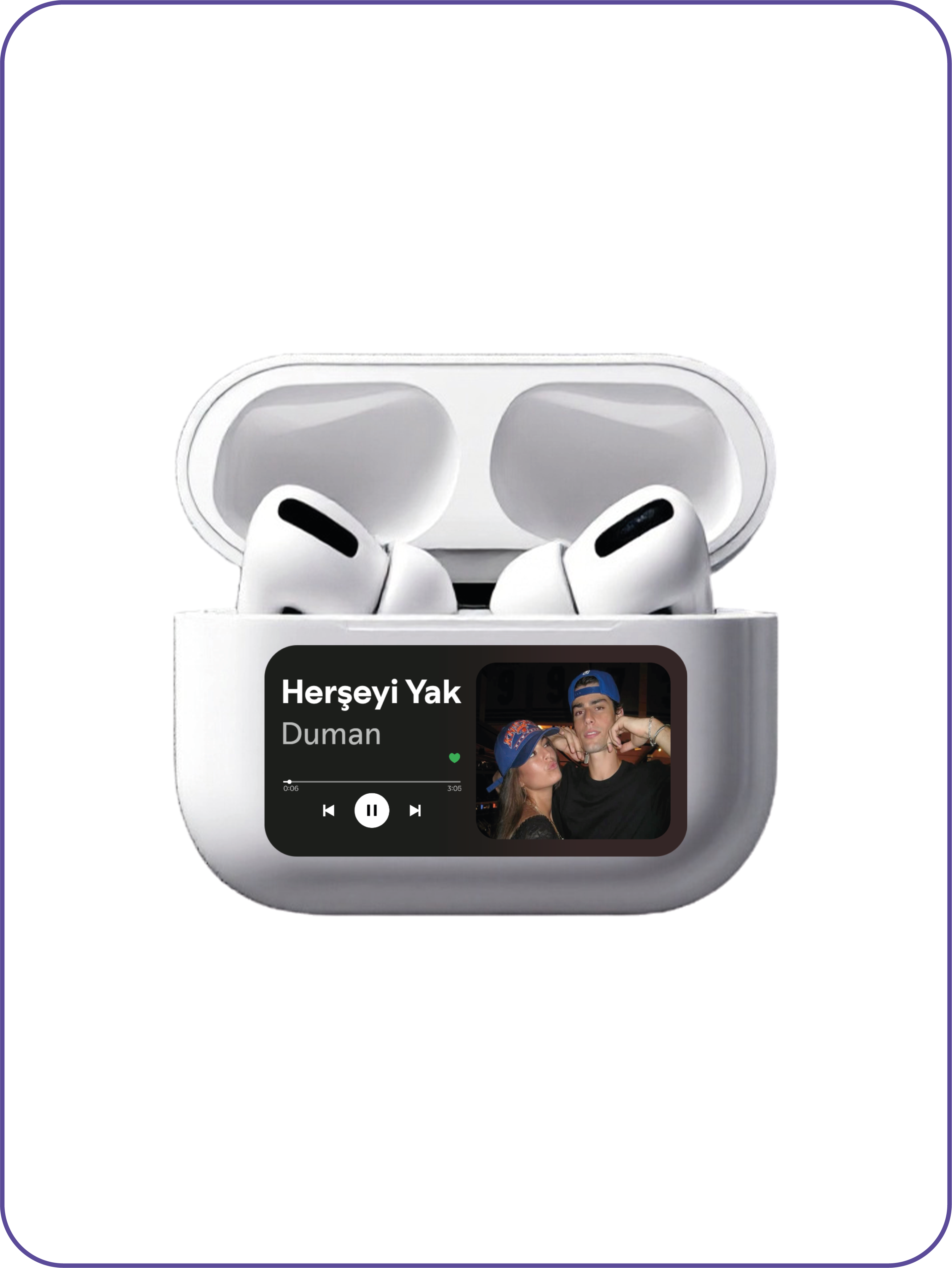 Kişiye Özel Spotify Airpods Sticker