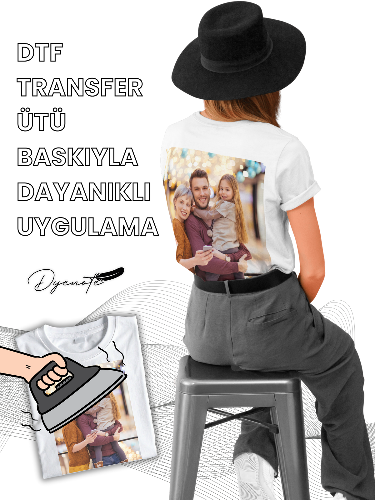 Kişiye Özel Baskı - Ütü Baskı - Boyut Seçin